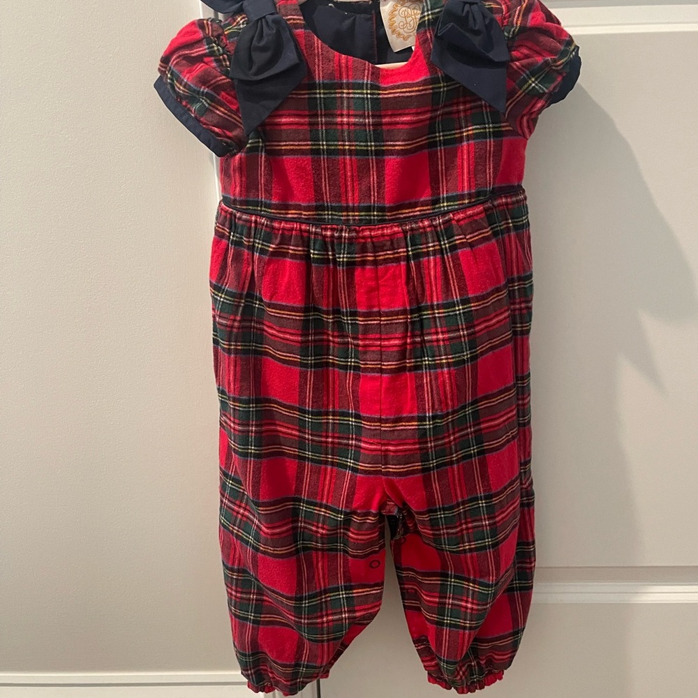 Ryleigh Romper - Society Prep Plaid with Nantucket Navy
18/24m